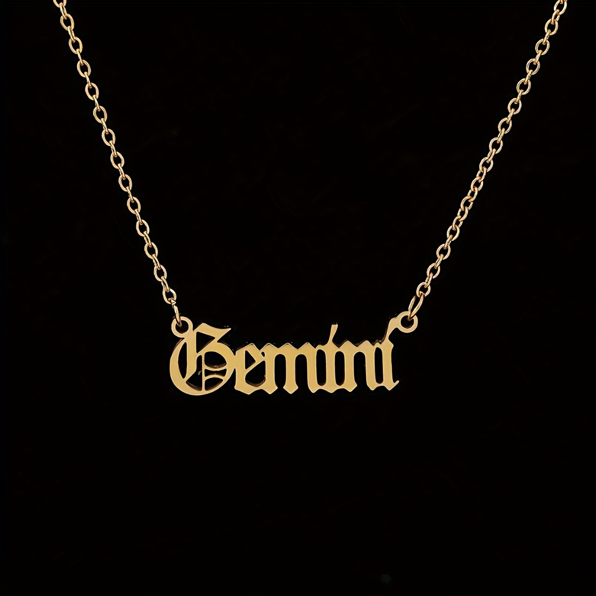 Personalized Zodiac Necklace with 12 Astrological Signs